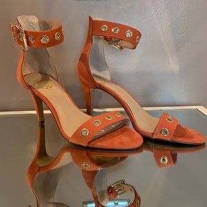 Coral Buckle High Heels